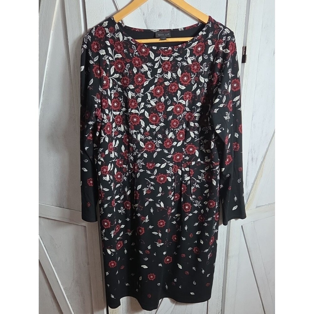 J. Jill Wearever Collection Floral Dress Size M